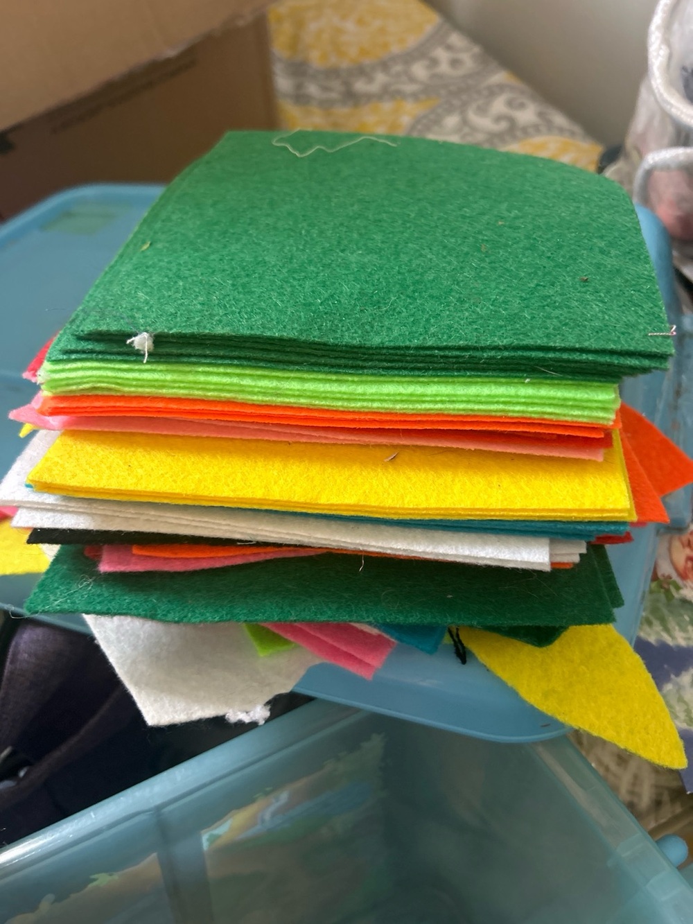 Craft Felt Sheets Lot — 30+ Sheets, Assorted Colors